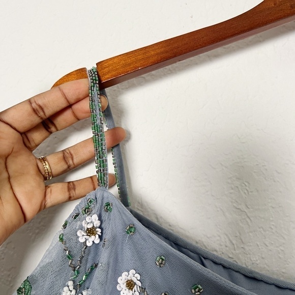 Mac Duggal Off The Shoulder Embroidered Ruffle Tiered Gown - Picture 7 of 14